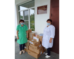 Специальное питание доставлено до сирот Специальное питание доставлено до сирот